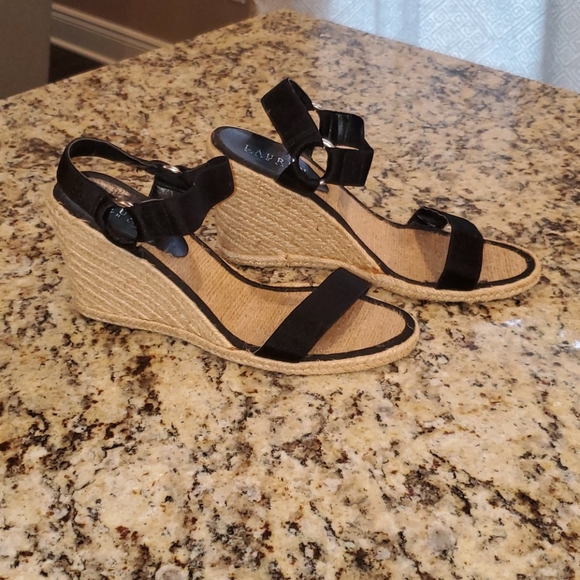 Lauren Ralph Lauren Shoes - Ralph Lauren Womens Espadrille Wedges 8.5